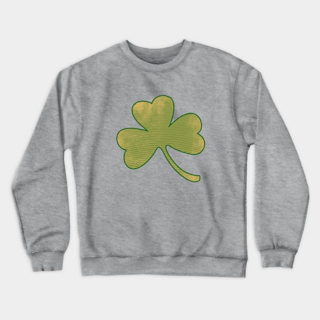 VIntage shamrock for st patricks day Crewneck Sweatshirt by bubbsnugg